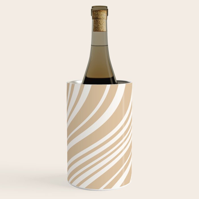 Wavy Stripes XLIII - Neutral Tan Wine Chiller Gallery Image 2