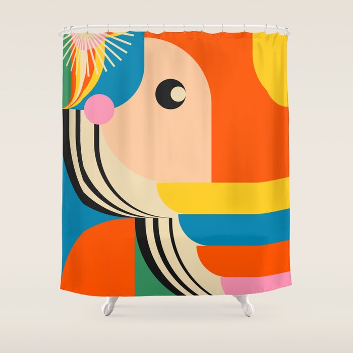 Be Curious Shower Curtain Gallery Image 1