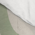 Palm Springs Mid Century Modern Abstract Pattern in Almond and Sage Green Comforter Gallery Image 4