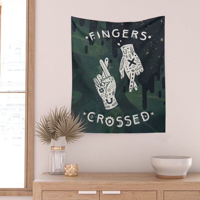 Good Luck / I'm Lying Wall Tapestry Gallery Image 2