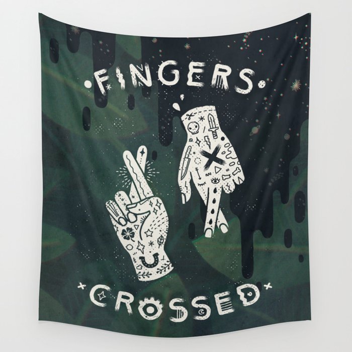 Good Luck / I'm Lying Wall Tapestry Gallery Image 4