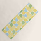 Playful Pastel Geometric Raindrop Pattern Yoga Mat Gallery Image 1