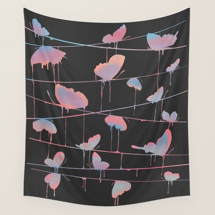 Hanging On for Dear Life Wall Tapestry Gallery Image 1