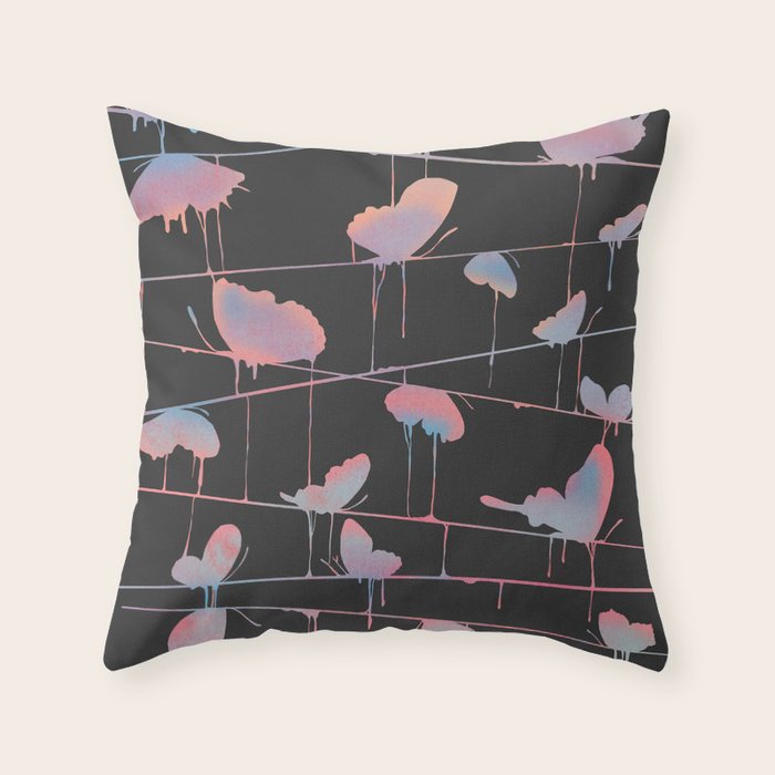 Hanging On for Dear Life Throw Pillow Gallery Image 1