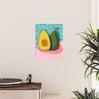Choice - wacka memphis throwback retro neon fruit avocado vegetable vegan vegetarian art decor Poster Gallery Image 2