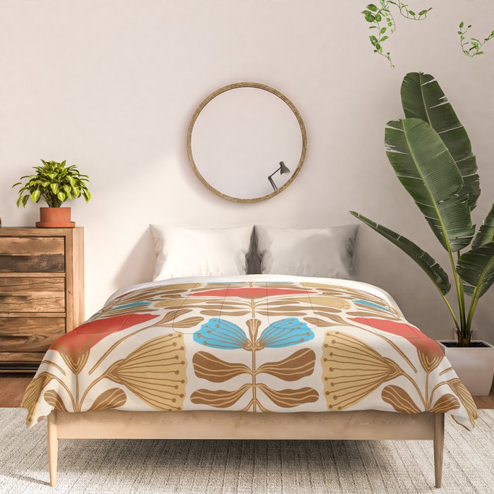 Symmetrical Garden #2 Comforter Gallery Image 3