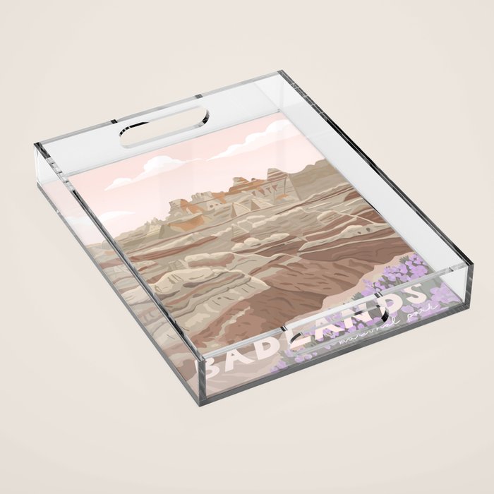 Badlands National Park Acrylic Tray Gallery Image 1