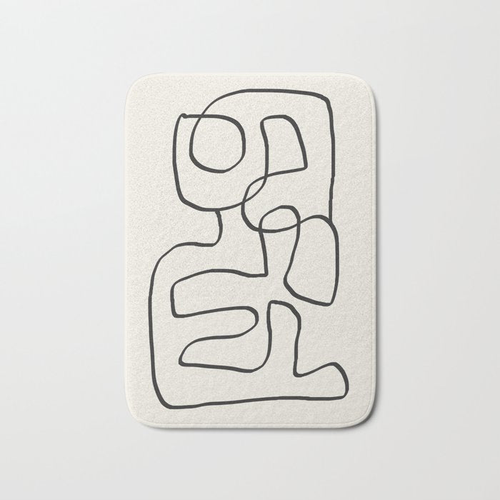 Abstract line art 15 Bath Mat Gallery Image 1