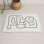 Abstract line art 15 Rug Gallery Image 1