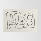 Abstract line art 15 Rug Gallery Image 2