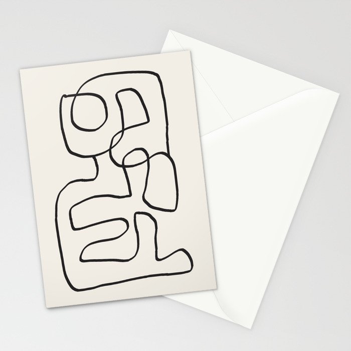 Abstract line art 15 Stationery Card Gallery Image 2