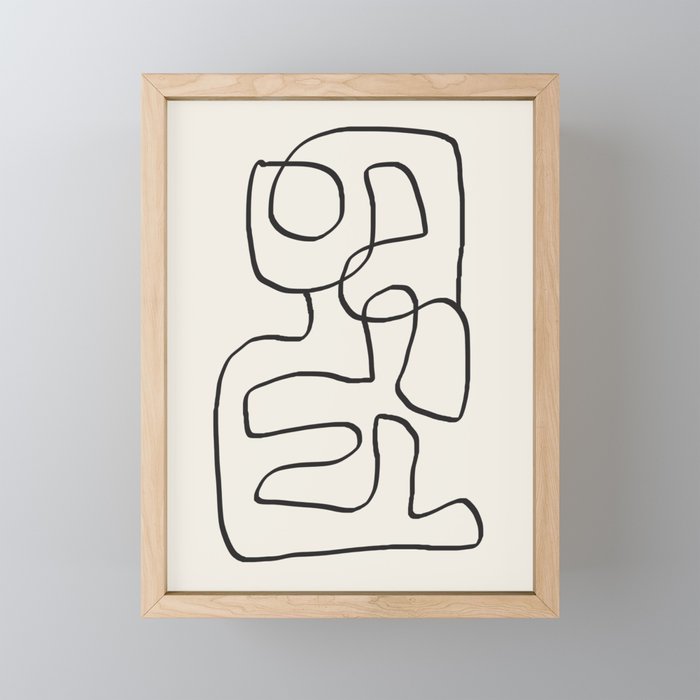 Abstract line art 15 Mini Art Print Gallery Image 1