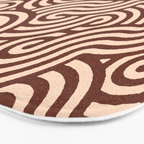 SWIRL Cacao and Almond Bath Mat Gallery Image 3