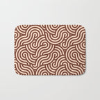 SWIRL Cacao and Almond Bath Mat Gallery Image 1