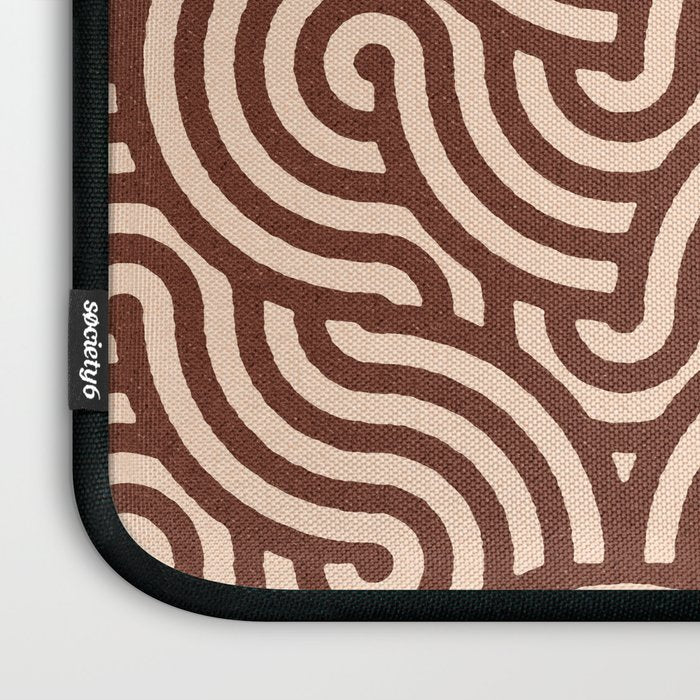 SWIRL Cacao and Almond Laptop Sleeve Gallery Image 3