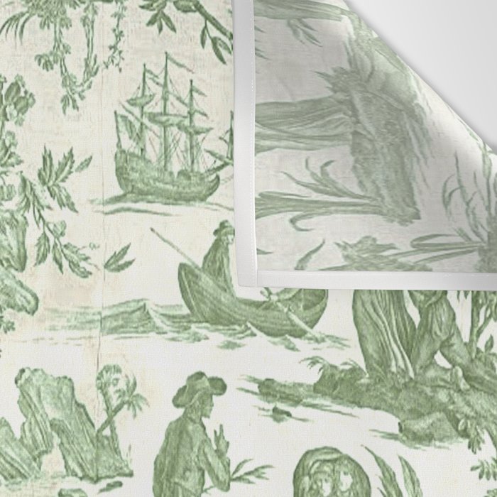 Antique 19th Century 'Paul et Virginie' Lovers Toile de Jouy Wall Tapestry Gallery Image 3
