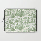 Antique 19th Century 'Paul et Virginie' Lovers Toile de Jouy Laptop Sleeve Gallery Image 1