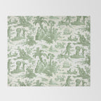 Antique 19th Century 'Paul et Virginie' Lovers Toile de Jouy Throw Blanket Gallery Image 2