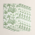 Antique 19th Century 'Paul et Virginie' Lovers Toile de Jouy Wrapping Paper Gallery Image 3