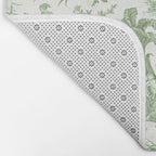 Antique 19th Century 'Paul et Virginie' Lovers Toile de Jouy Bath Mat Gallery Image 2