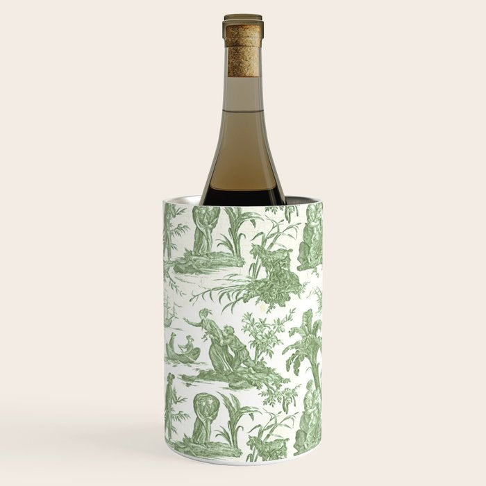 Antique 19th Century 'Paul et Virginie' Lovers Toile de Jouy Wine Chiller Gallery Image 2
