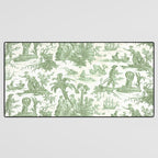 Antique 19th Century 'Paul et Virginie' Lovers Toile de Jouy Desk Mat Gallery Image 3