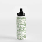 Antique 19th Century 'Paul et Virginie' Lovers Toile de Jouy Water Bottle Gallery Image 2