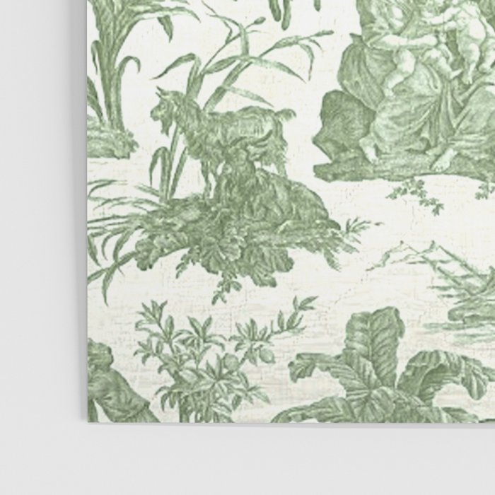 Antique 19th Century 'Paul et Virginie' Lovers Toile de Jouy Poster Gallery Image 3