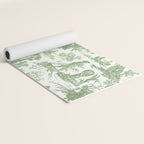 Antique 19th Century 'Paul et Virginie' Lovers Toile de Jouy Yoga Mat Gallery Image 2