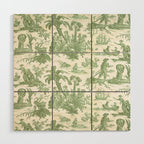 Antique 19th Century 'Paul et Virginie' Lovers Toile de Jouy Wood Wall Art Gallery Image 1
