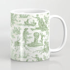 Antique 19th Century 'Paul et Virginie' Lovers Toile de Jouy Coffee Mug Gallery Image 1