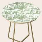 Antique 19th Century 'Paul et Virginie' Lovers Toile de Jouy Side Table Gallery Image 2