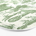 Antique 19th Century 'Paul et Virginie' Lovers Toile de Jouy Bath Mat Gallery Image 3