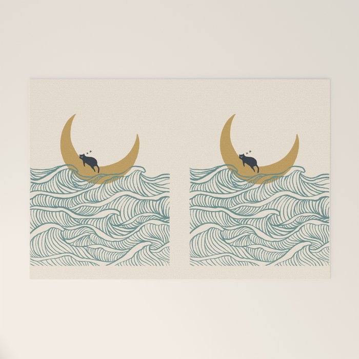 Good Night Meow 1 Welcome Mat Gallery Image 1