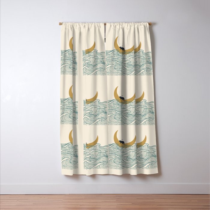 Good Night Meow 1 Window Curtain Gallery Image 3