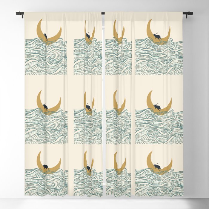 Good Night Meow 1 Window Curtain Gallery Image 1
