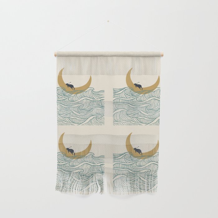 Good Night Meow 1 Wall Hanging Gallery Image 1