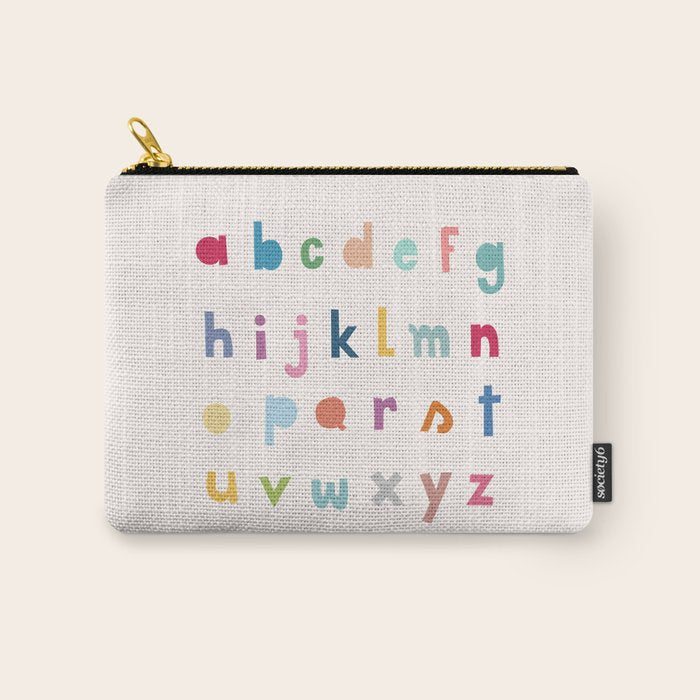 ABC alphabet art Carry All Pouch Gallery Image 1