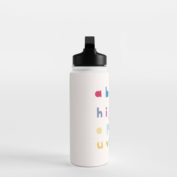 ABC alphabet art Water Bottle Gallery Image 3