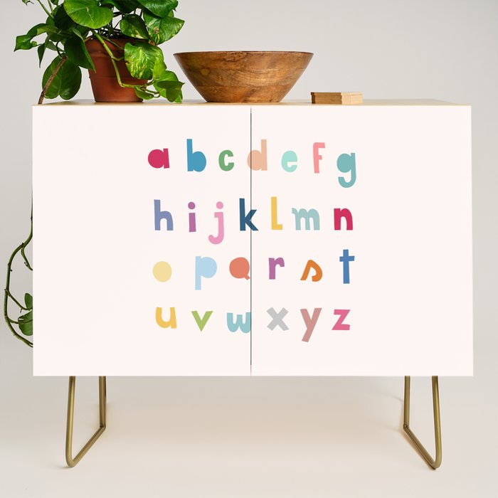 ABC alphabet art Credenza Gallery Image 1