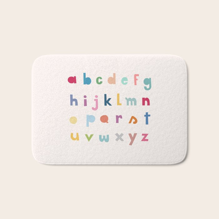 ABC alphabet art Bath Mat Gallery Image 1