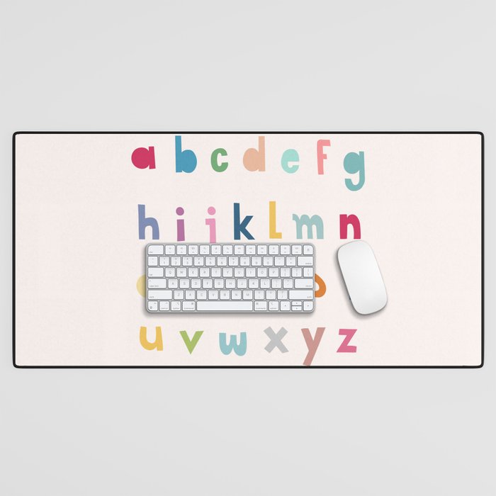 ABC alphabet art Desk Mat Gallery Image 1