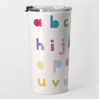 ABC alphabet art Travel Mug Gallery Image 3