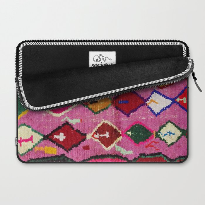 Very Colorful Retro Moroccan Rug Print Laptop Sleeve Gallery Image 2