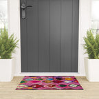 Very Colorful Retro Moroccan Rug Print Welcome Mat Gallery Image 3