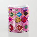 Very Colorful Retro Moroccan Rug Print Coffee Mug Gallery Image 4