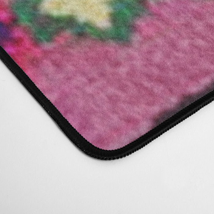 Very Colorful Retro Moroccan Rug Print Desk Mat Gallery Image 4