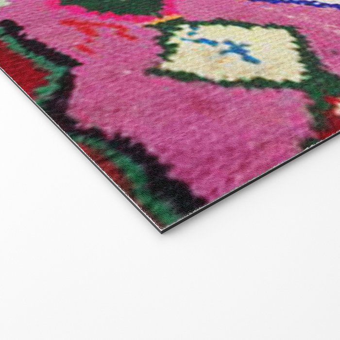 Very Colorful Retro Moroccan Rug Print Welcome Mat Gallery Image 2