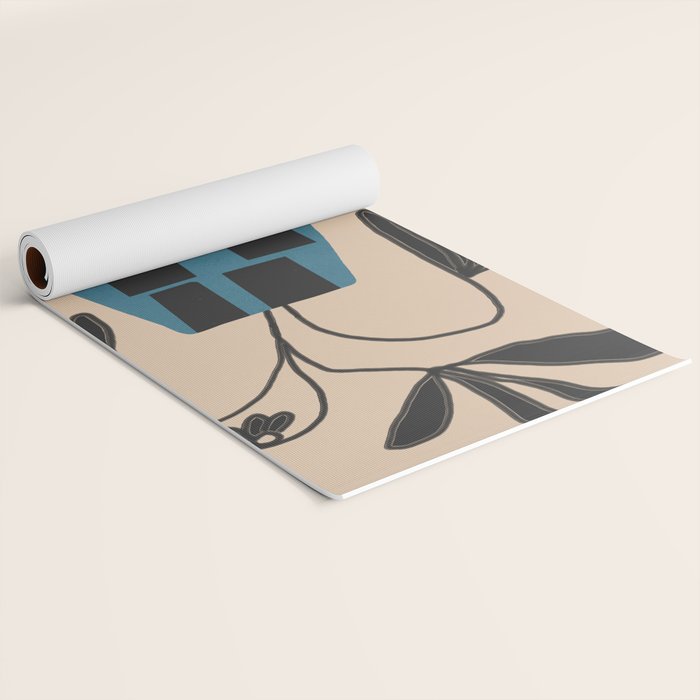 Modern Botanicals No 3 Yoga Mat Gallery Image 2