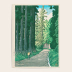 Road to Nikko Kawase Hasui Japanese Woodblock Vintage Forest Landscape Japandi Zen Nature Design Poster Gallery Image 4